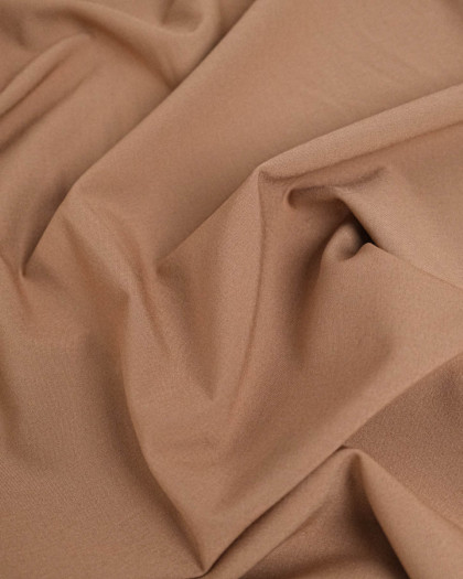 Tissu Polyviscose Stretch Camel - Mercerine