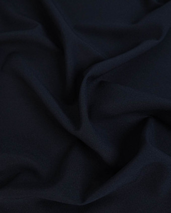 Tissu Polyviscose Stretch Bleu Nuit - Mercerine