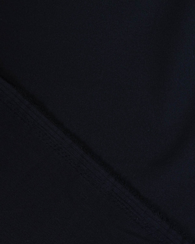 Tissu Polyviscose Stretch Bleu Nuit - Mercerine