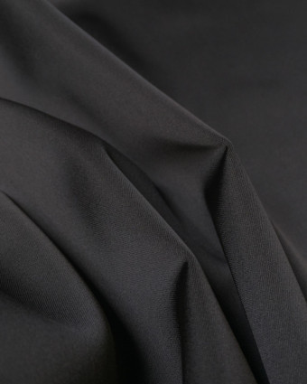 Tissu satin noir ciara - Mercerine