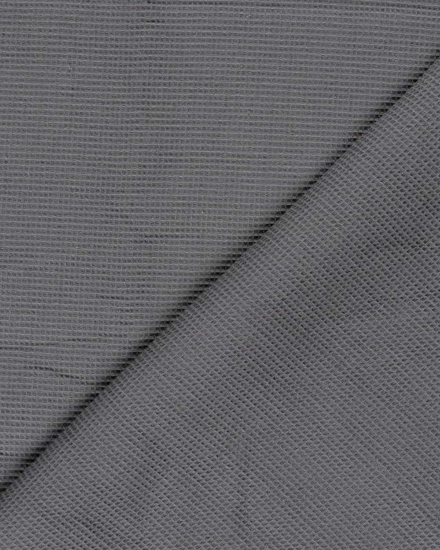 Tissu Mini Nid d'Abeille Gris - Mercerine
