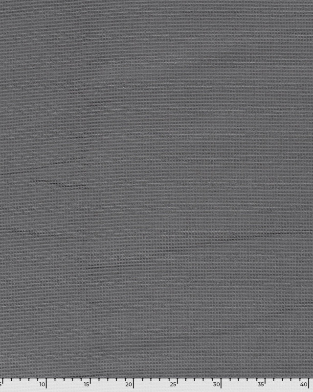 Tissu Mini Nid d'Abeille Gris - Mercerine