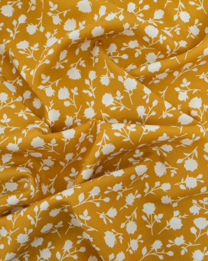 Viscose Flower Safran - Mercerine