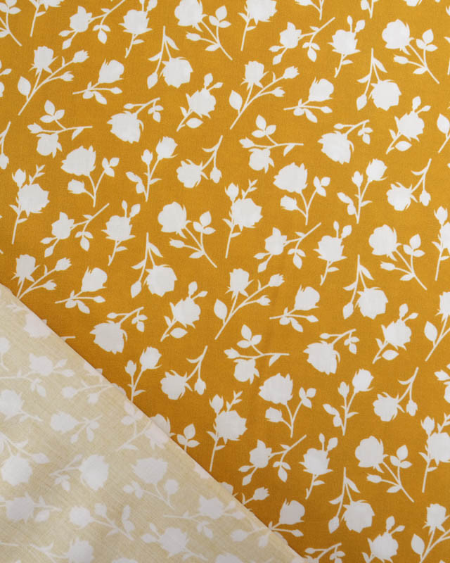 Viscose Flower Safran - Mercerine