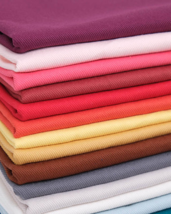 Coupon - Tissu Sergé Coton Uni Hector - 20 Coloris