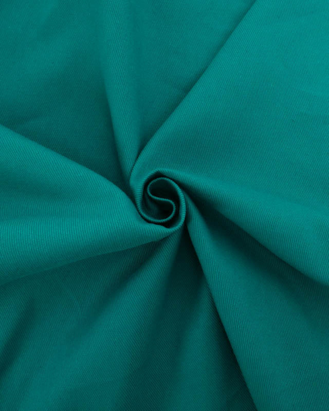 Coupon - Tissu Sergé Coton Uni Hector - 20 Coloris