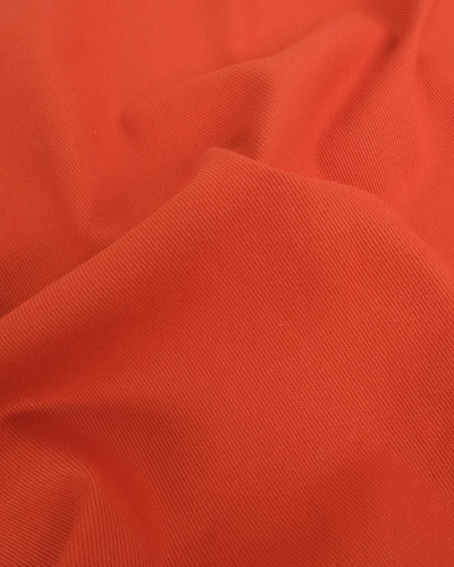 Coupon - Tissu Sergé Coton Uni Hector - 20 Coloris