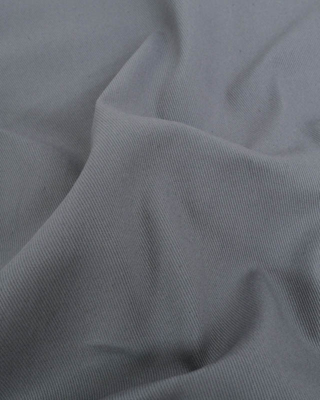 Coupon - Tissu Sergé Coton Uni Hector - 20 Coloris