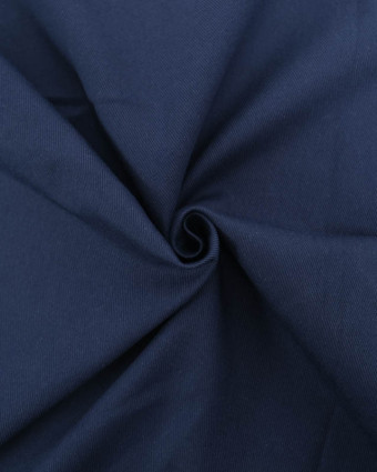 Coupon - Tissu Sergé Coton Uni Hector - 20 Coloris