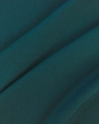 Tissu crêpe envers satin vert sapin Cristina - Mercerine