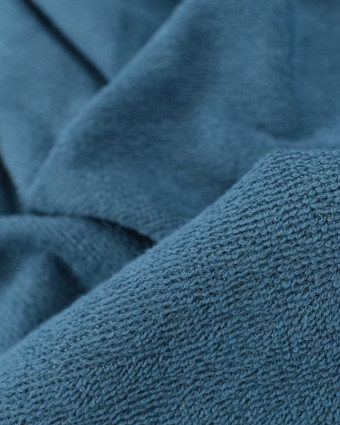 Tissu eponge bambou Bleu Lou - Mercerine