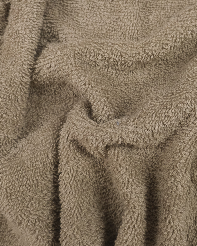 Tissu éponge Hotel Coton Taupe au mètre - Mercerine