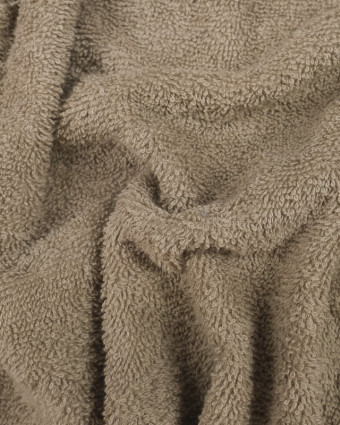 Tissu éponge Hotel Coton Taupe au mètre - Mercerine