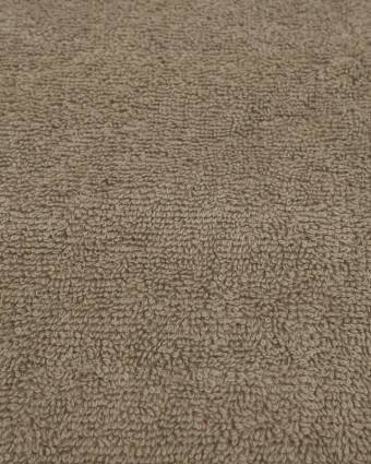 Tissu éponge Hotel Coton Taupe au mètre - Mercerine