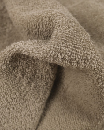 Tissu éponge Hotel Coton Taupe