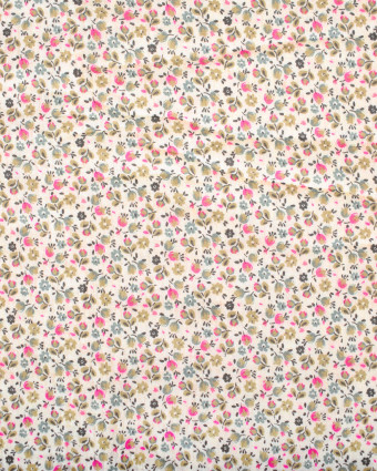 Tissu Double Gaze Imprimée Petites Fleurs - Mercerine
