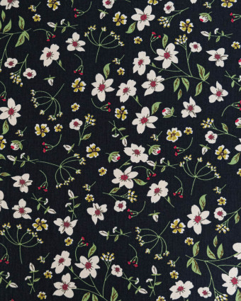 Popeline de Coton Fleurs du Japon - Mercerine