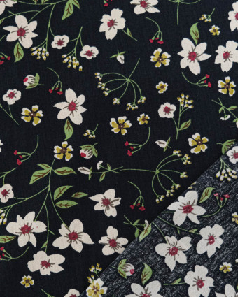 Popeline de Coton Fleurs du Japon - Mercerine