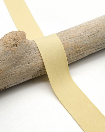 Biais Coton Bio Jaune 30mm - Mercerine