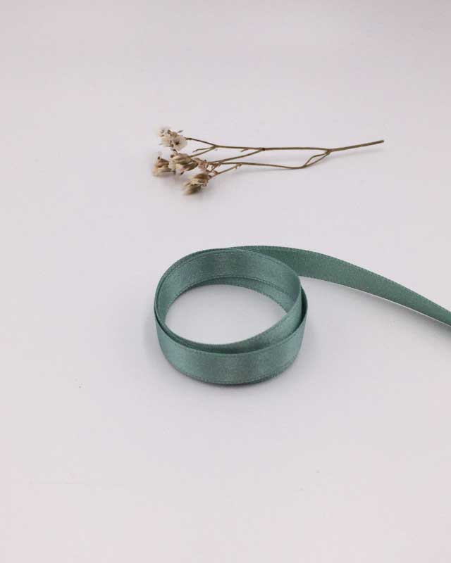 Coupon - Ruban satin vert eucalyptus