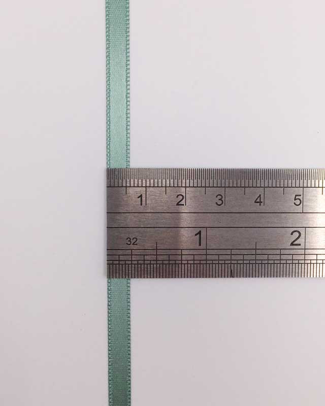 Coupon - Ruban satin vert eucalyptus