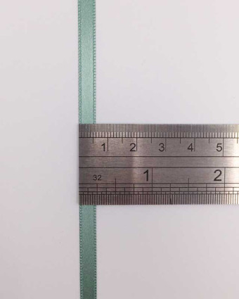 Coupon - Ruban satin vert eucalyptus