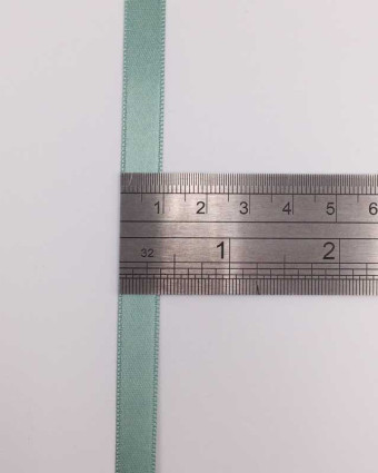 Coupon - Ruban satin vert eucalyptus