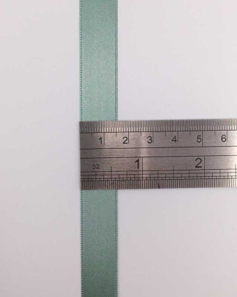 Coupon - Ruban satin vert eucalyptus