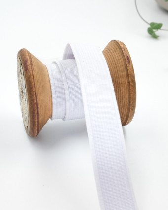 Coupon - Elastique blanc rigide