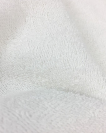 Tissu éponge Hotel au mètre épais blanc