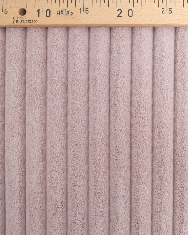 Tissu Velours Mega Côtes Flamingo Ambre- Mercerine