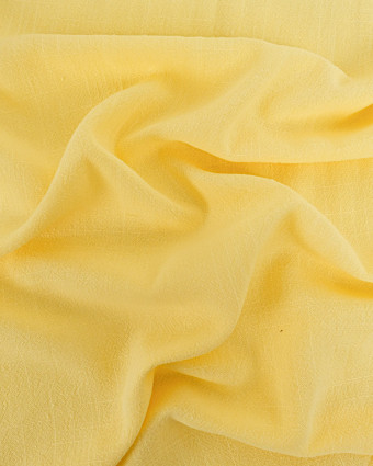 Tissu Lin Lavé Viscose Jaune Soleil Luna - Maison Klem