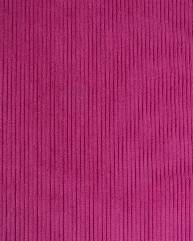 Velours Côtelé Ameublement Belém Fuchsia - Mercerine