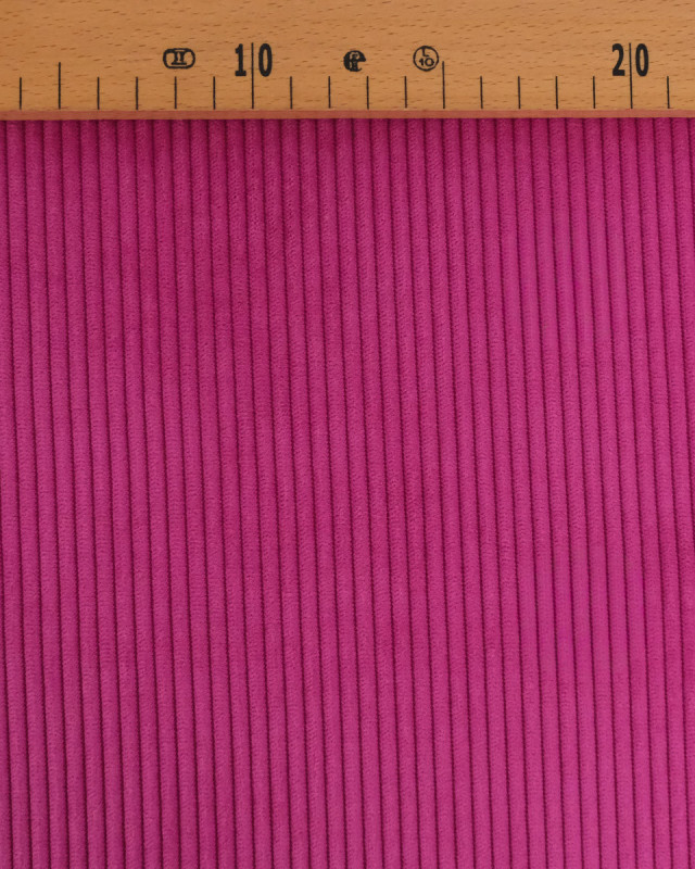Velours Côtelé Ameublement Belém Fuchsia - Mercerine