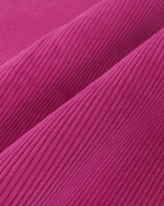 Velours Côtelé Ameublement Belém Fuchsia - Mercerine