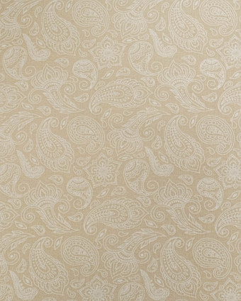 Popeline de Coton Cachemire Beige - Mercerine