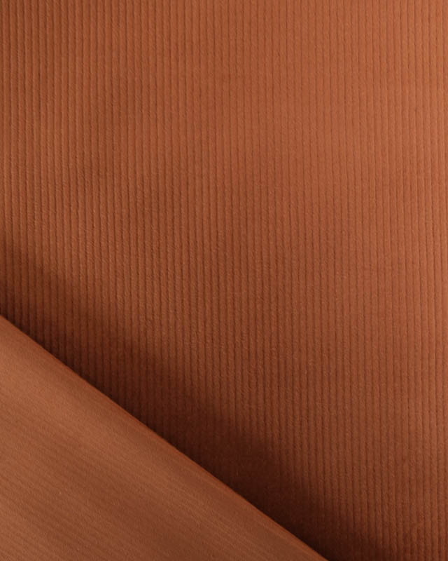 Tissu Velours Côtelé Stretch Caramel - Mercerine