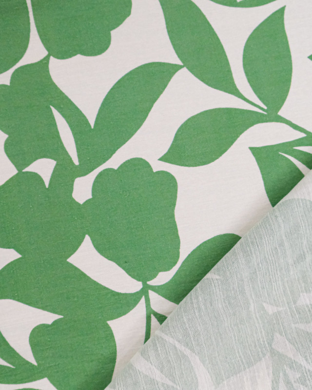 Viscose Mélangée Imprimé Thaia Vert - Mercerine