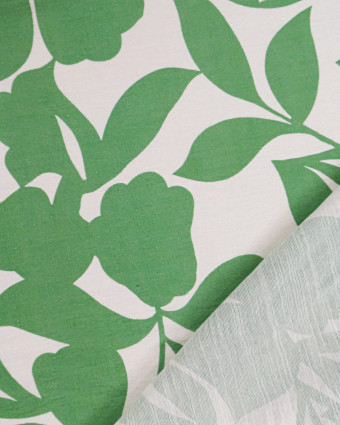 Viscose Mélangée Imprimé Thaia Vert - Mercerine