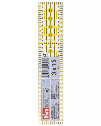 Règle Universelle Omnigrid 3x15cm - Prym - Mercerine