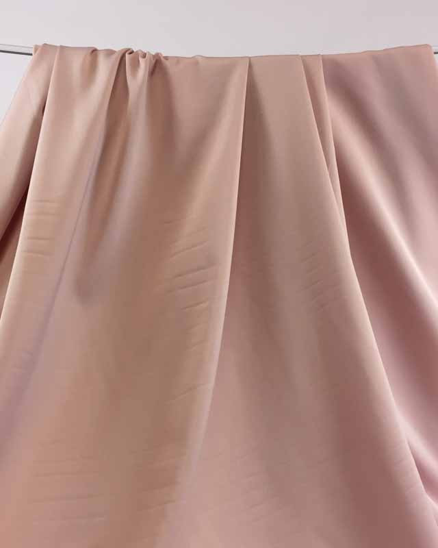 Coupon - Tissu satin léger rose poudré Lina x10cm