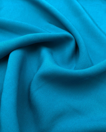 Viscose Bleu Turquoise sergé Louise - Mercerine