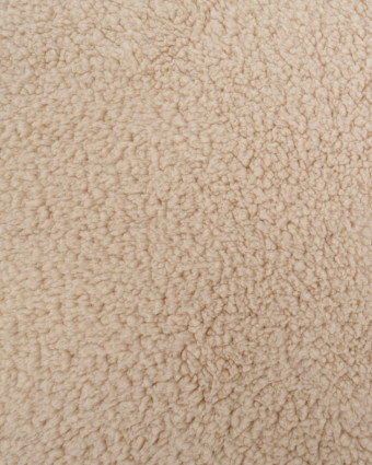 Tissu Sherpa Uni Beige - Mercerine