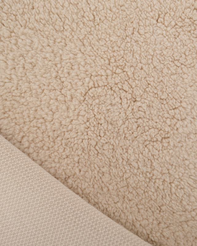 Tissu Sherpa Uni Beige - Mercerine