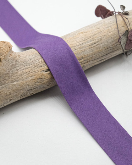 Biais Uni 100% Coton Violet - Mercerine