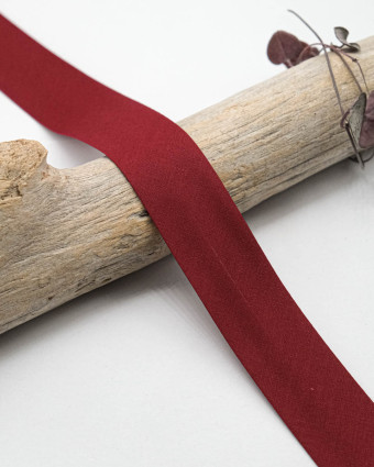 Biais Uni 100% Coton Bordeaux - Mercerine