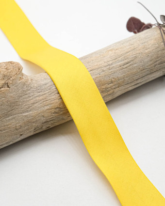 Biais Uni 100% Coton Jaune - Mercerine
