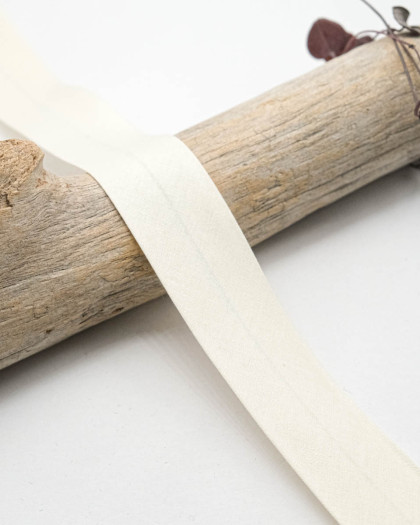 Biais Uni 100% Coton Crème - Mercerine