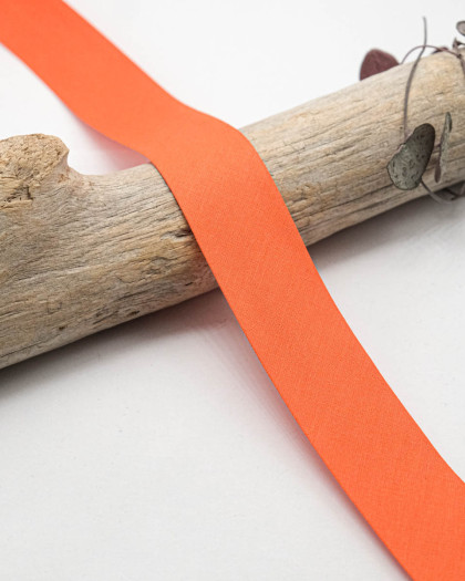 Biais Uni 100% Coton Orange - Mercerine