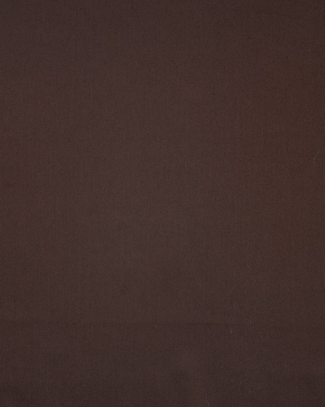 Tissu Satin de Coton Uni Chocolat - Mercerine